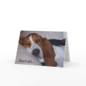 Sleepy Basset Hound cards by VathauerStudio Sleepy Basset Hound cards