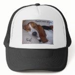 Sleepy Basset Hound Trucker Hat
