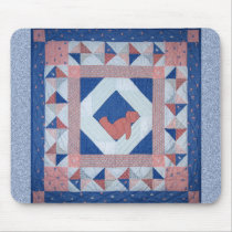 Sleepy Bear Quilt mousepads