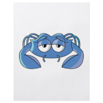 sleepy blue crab custom flyer