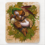 Sleepy Brownie Mouse pad