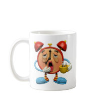 Sleepy Clock mugs by AmyVangsgard Sleepy Clock mugs