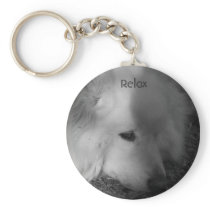 Sleepy Dog Key Chain