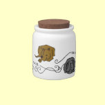 Sleepy Dog Treat Jar candy jars