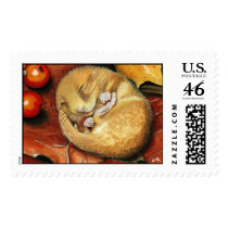 Sleepy Dormouse Postage postage by LisaMarieArt Sleepy Dormouse Postage postage