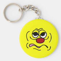 Sleepy Face: Haven't had enough coffee for this Keychain