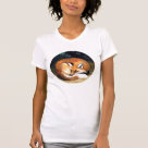 ladies_casual_tshirt - This is a reproduction of my original oil painting of a"Sleepy Fox".