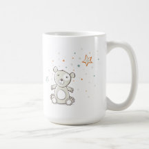 Sleepy Gray Bear Coffee Mug