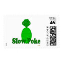 Sleepy Green Turtle Slow Poke postage