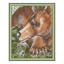 Sleepy Grizzly Bear posters