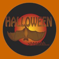 Sleepy Halloween Bat stickers