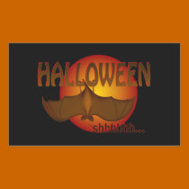 Sleepy Halloween Bat stickers