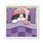 Sleepy Head - Cat Magnet
