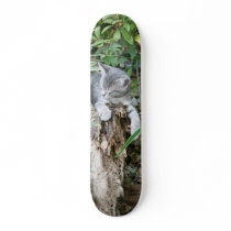 Sleepy kitten skateboard by deemac1 Sleepy kitten skateboard