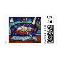 Sleepy Labradr in Seattle postage by zadajeanne Sleepy Labradr in Seattle postage
