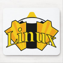 SLEEPY LINUX TUX PENGUIN MOUSE PAD