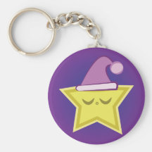Sleepy Little Star Key Chain