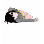 SLEEPY MANGA GIRL t-shirts