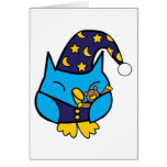 Sleepy Owl Card