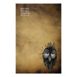 Sleepy Owl Custom Stationery