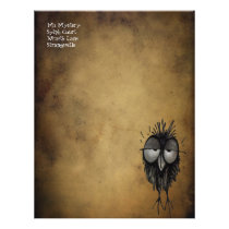 Sleepy Owl Customized Letterhead