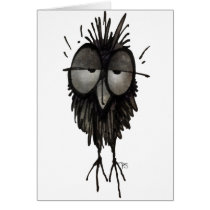 Sleepy Owl Greeting Card