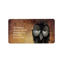 Sleepy Owl Personalized Address Labels