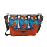 Sleepy Owl rickshaw messenger bags