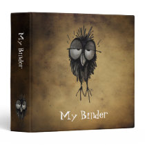 Sleepy Owl Vinyl Binders