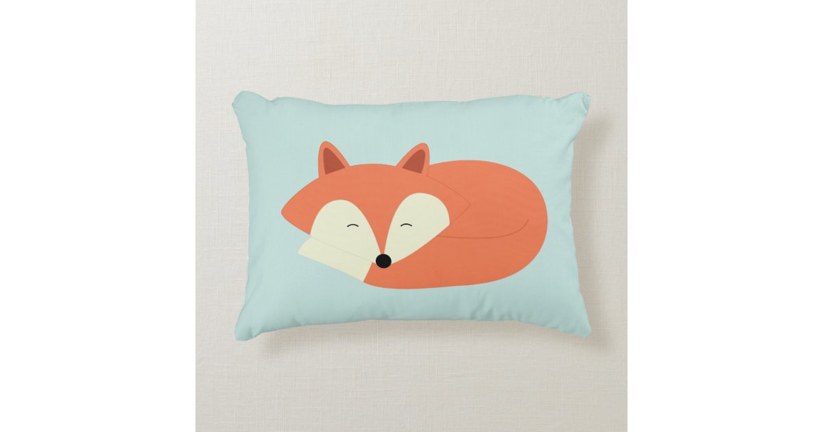 sleeping fox pillow