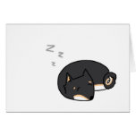 Sleepy Shiba Inu Greeting Card!