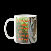Sleepy tiger mug mugs