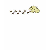 Sleepy Yellow Lab Puppy Tee Shirt