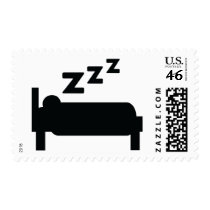 sleepyhead zzz sleeping postage stamps