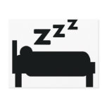 sleepyhead zzz sleeping post card