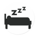 sleepyhead zzz sleeping stickers