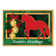 Sleigh Bells Paso Fino Horse Christmas Cards