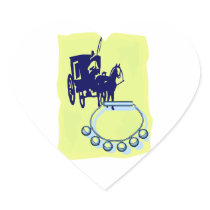 Sleigh Bells With Amish Buggy Musical Graphic Sticker