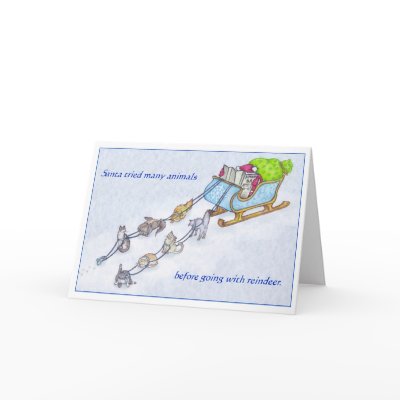 Sleigh Cats cards