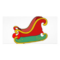 sleigh custom photo card