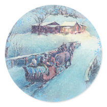 SLEIGH RIDE by SHARON SHARPE stickers by sharonsharpe SLEIGH RIDE by SHARON SHARPE stickers