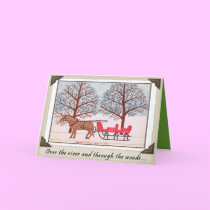 Sleigh Ride Christmas Card