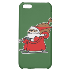 Sleigh Riding Santa Claus iPhone 5C Cover