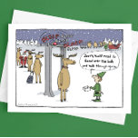 "Sleigh Security" Cartoon Card