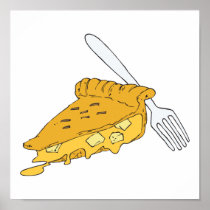 slice of apple pie print