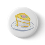 Slice of Cake with Yellow and Pink Frosting