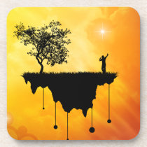 Slice of Earth cork coasters