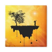Slice of Earth Fridge Magnets