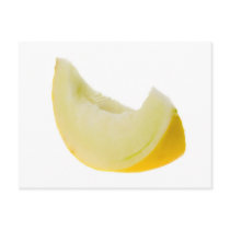 Slice of honey white melon postcard