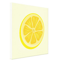 Slice of Lemon Canvas Print